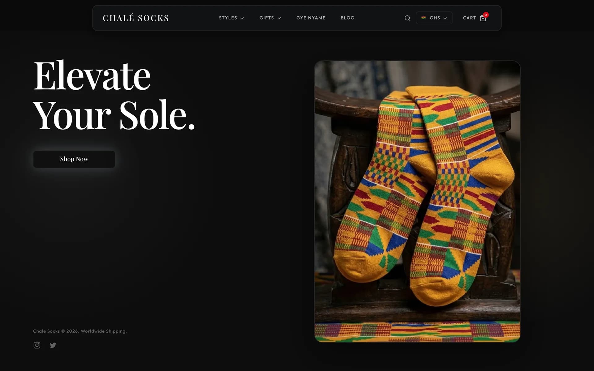 Chale Socks — Afro-luxury commerce, globally