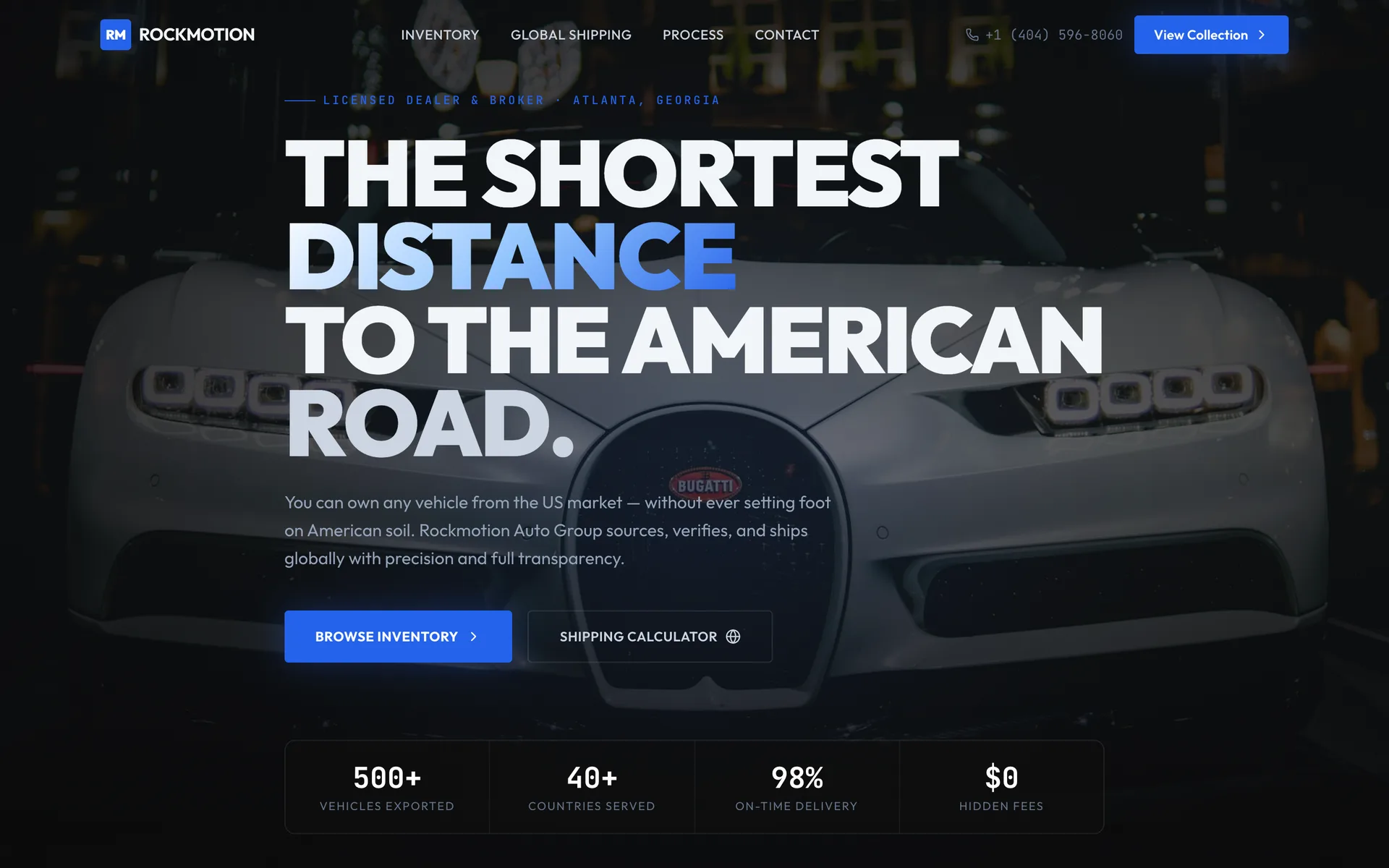Rockmotion Auto Group — US automotive export platform